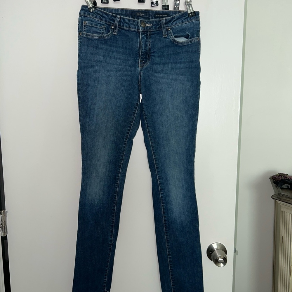 Jessica Simpson Forever Skinny Jeans Size 29 Incredible Stretch Inseam 30.5